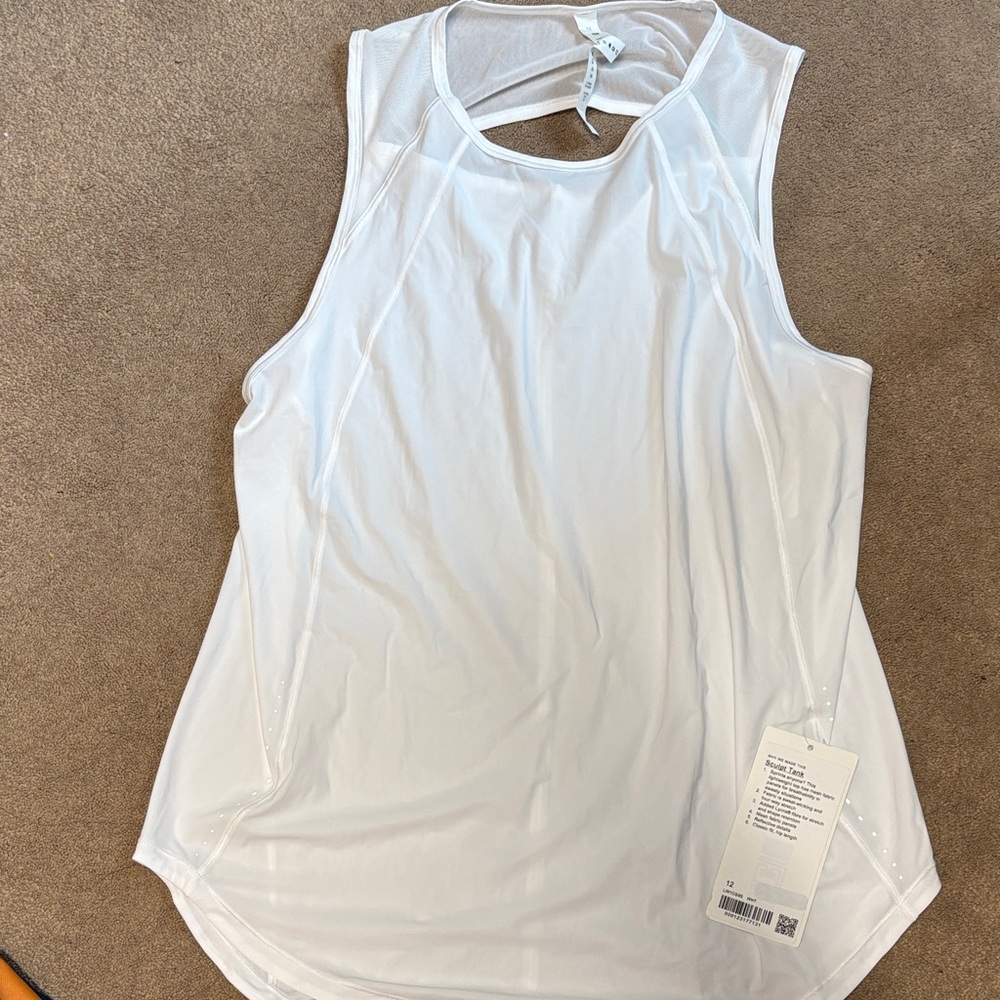 Lululemon Athletica White Tank Top